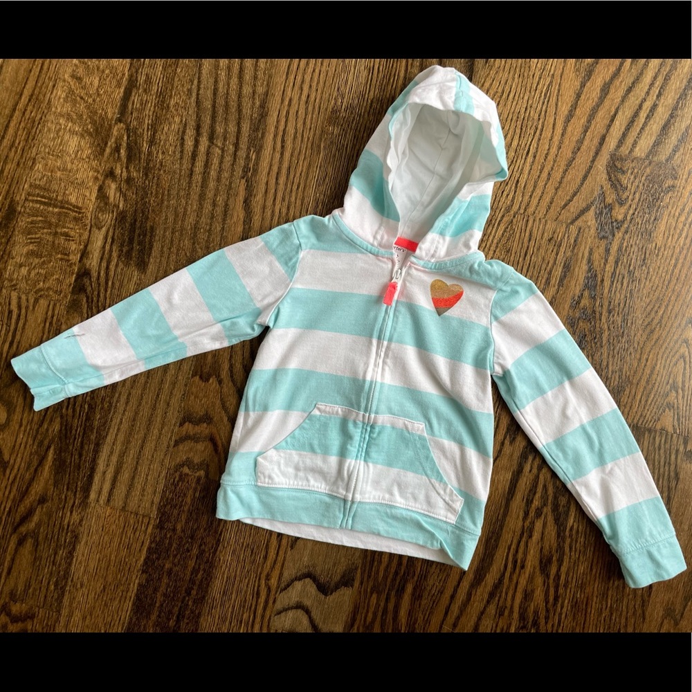 4T Little Girl Zip Up Hoodie Jacket